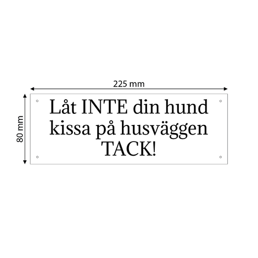 Skapa plastskylt (PET)