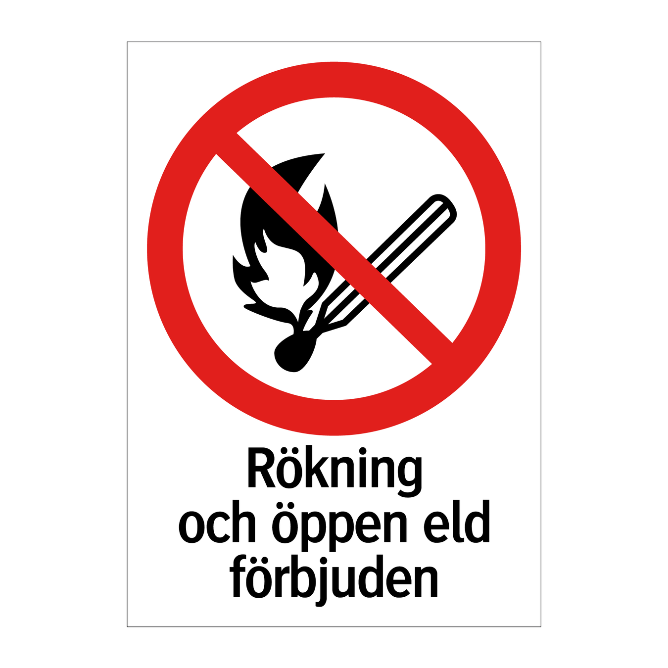 Eldningsförbud skyltar