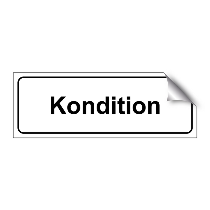 Kondition & Kondition