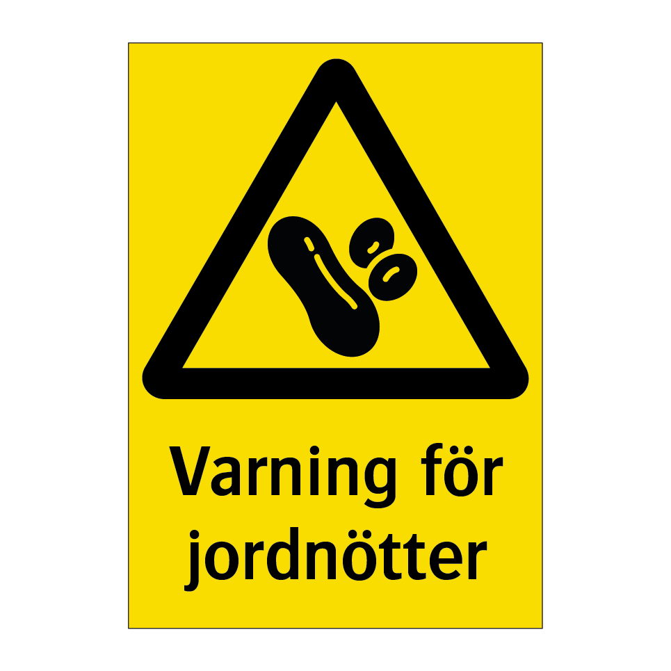 Varning för jordnötter & Varning för jordnötter & Varning för jordnötter