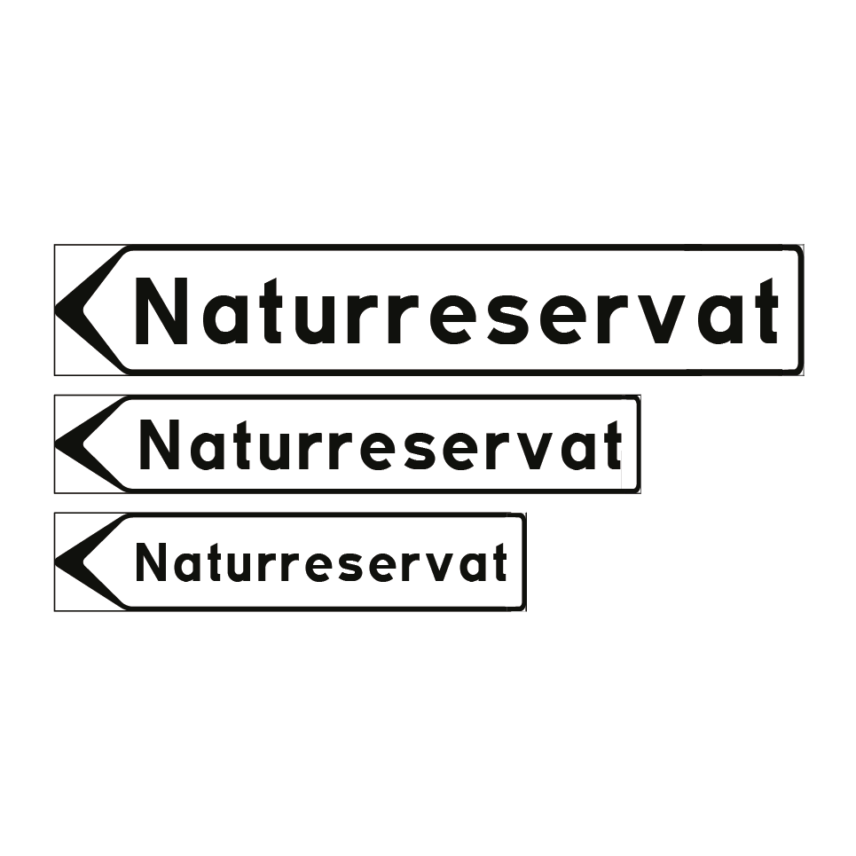 F5-4 Vägvisare inrättning: Naturreservat & Naturreservat & Naturreservat & Naturreservat